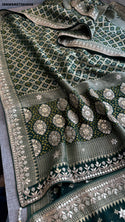 Banarasi Weaved Khadi Georgette Saree With Blouse-ISKWSR07084508