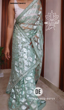 Embroidered Net Saree With Blouse-ISKWSR07084512