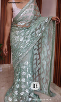 Embroidered Net Saree With Blouse-ISKWSR07084512