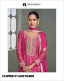 Printed Chinon Silk Kurti With Sharara And Dupatta-ISKWSH140810406