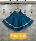 Sequined Rayon Cotton Skirt-ISKWNAV18081879