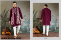 Self Zari Weaved Viscose Kurta With Printed Dupatta-ISKM190861291/92/93/94