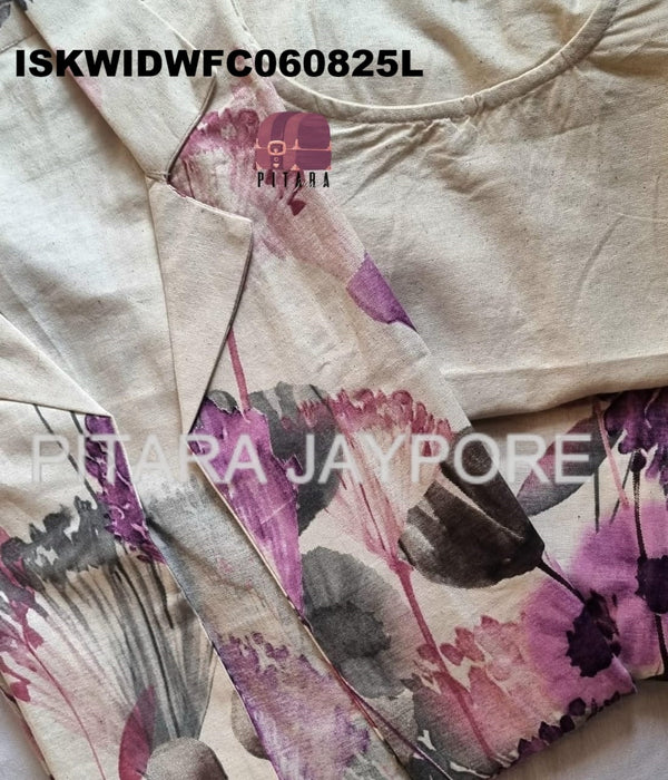 Digital Printed Cotton Co-Ord Set-ISKWIDWFC060825Y/FC060825L
