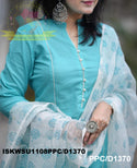 Cotton Kurti With Pant And Hand Block Printed Kota Doriya Dupatta-ISKWSU1108PPC/D1370