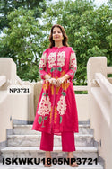 Digital Printed Malmal Cotton Kurti With Pant-ISKWKU1805NP3720/NP3721