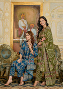 Printed Cotton Kurti With Pant And Dupatta-ISKWSU18081599