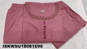 Embroidered Cotton Kurti With Pant And Dupatta-ISKWSU18081699