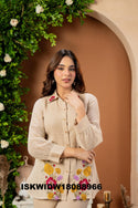 Embroidered Jute Co-Ord Set-ISKWIDW18088966
