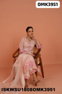 Embroidered Organza Kurti With Pant And Dupatta-ISKWSU1808OMK3951