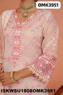 Embroidered Organza Kurti With Pant And Dupatta-ISKWSU1808OMK3951