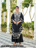 Embroidered Rayon Kurti With Palazzo-ISKWKU19084322
