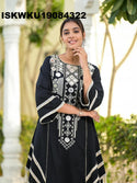 Embroidered Rayon Kurti With Palazzo-ISKWKU19084322