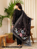 Embroidered Chanderi Silk Kurti With Pant And Printed Dupatta-ISKWSU20086655