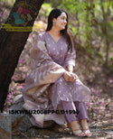 Banarasi Weaved Chanderi Silk Kurti With Silk Pant And Banarasi Dupatta-ISKWSU2008PPC/D1990