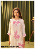 Embroidered Crepe Silk Kurti With Palazzo And Dupatta-ISKWSU21086670