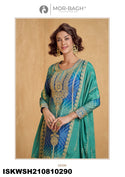 Embroidered Chinon Kurti With Sharara And Dupatta-ISKWSH210810288/289/290