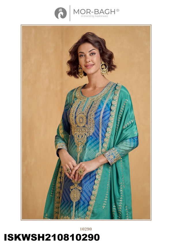 Embroidered Chinon Kurti With Sharara And Dupatta-ISKWSH210810288/289/290