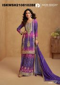 Embroidered Chinon Kurti With Sharara And Dupatta-ISKWSH210810288/289/290