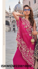 Embroidered Palazzo Set-ISKWIDW220810082