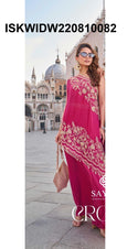Embroidered Palazzo Set-ISKWIDW220810082