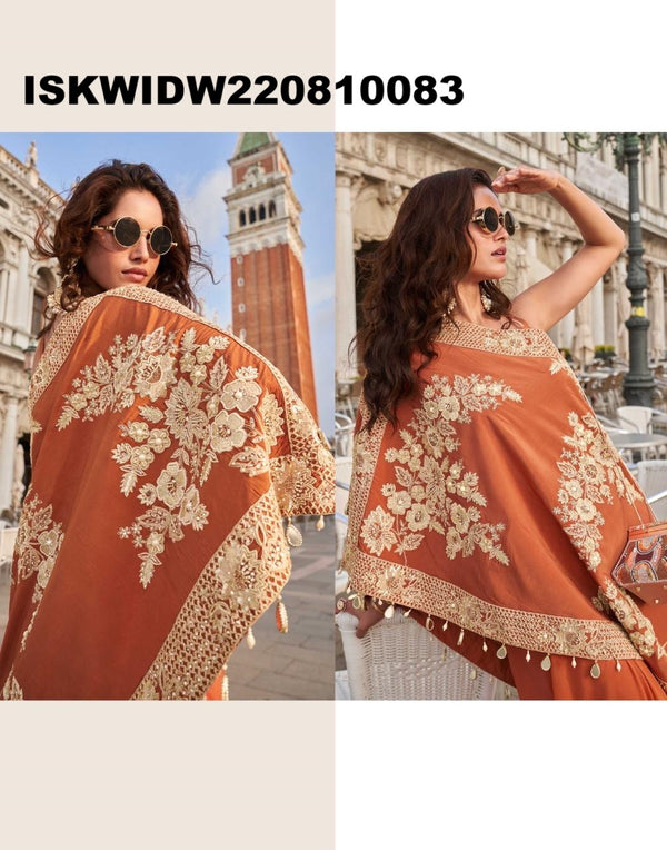 Embroidered Palazzo Set-ISKWIDW220810083