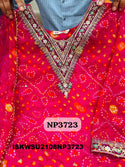 Bandhani Printed Georgette Kurti With Pant And Net Dupatta-ISKWSU2108NP3723