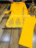 Embroidered Linen Cotton Co-Ord Set-ISKWIDW22083727