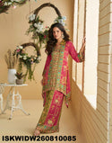 Digital Printed Crepe Silk Top With Palazzo-ISKWIDW260810085