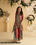 Digital Printed Crepe Silk Top With Palazzo-ISKWIDW260810087