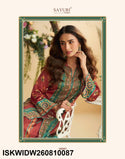 Digital Printed Crepe Silk Top With Palazzo-ISKWIDW260810087