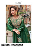 Embroidered Chinon Silk Kurti With Sharara And Dupatta-ISKWSH26085855