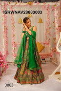 Digital Printed Silk Lehenga With Blouse And Organza Dupatta-ISKWNAV28083003