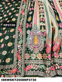 Digital Printed Crepe Silk Skirt With Crop Top And Dupatta-ISKWSKT2508NP3730