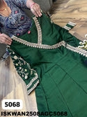 Embroidered Chinon Silk Anarkali With Banarasi Weaving Dupatta-ISKWAN2508AGC5068