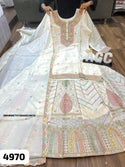 Embroidered Chinon Silk Kurti With Skirt And Dupatta-ISKWSKT0109AGC4970