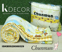3 Layer Cotton Double Bed Reversible AC Dohar Set -ISKBDS28086529