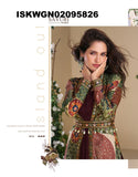 Georgette Gown With Digital Printed Silk Shrug-ISKWGN02095826