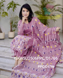 Hand Weaved Jamdani Cotton Kurti With Pant And Woven Dupatta-ISKWSU2506PPC/D1766