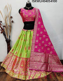 Brocade Lehenga With Silk Blouse And Banarasi Silk Dupatta-ISKWLH04054100