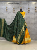 Gaji Silk Lehenga With Blouse And Digital Printed Modal Dupatta-ISKWNAV23054350