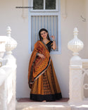 Digital Printed Butter Silk Lehenga With Blouse And Dupatta-ISKWNAV2405KS1153