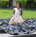 Digital Printed Butter Silk Lehenga With Blouse And Dupatta -ISKWNAV2405KS1155