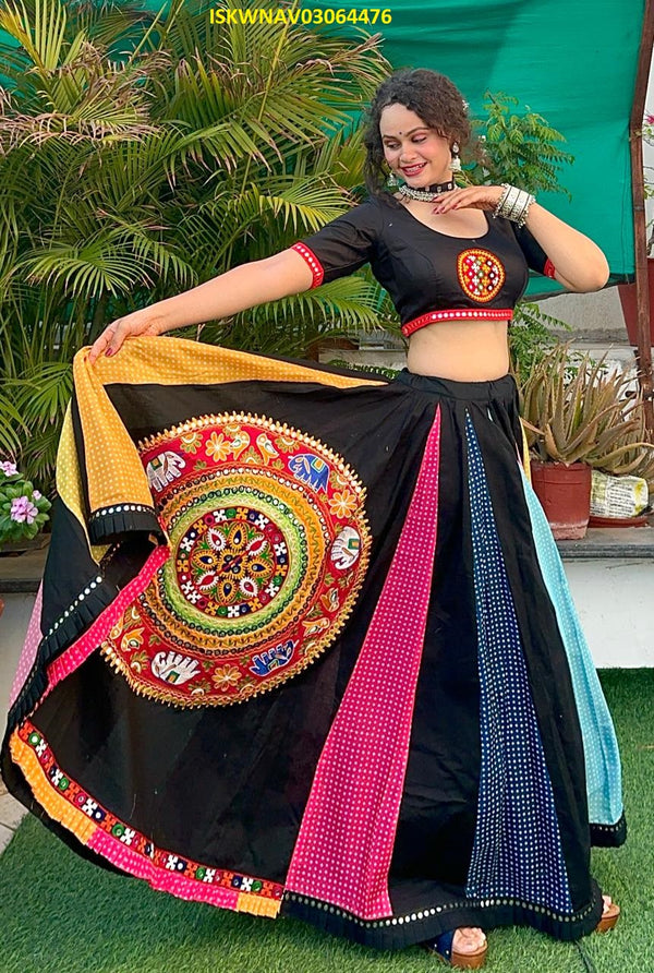 Cotton Lehenga With Blouse And Dupatta-ISKWNAV03064476