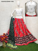 Digital Printed Butter Silk Lehenga With Blouse And Dupatta-ISKWNAV0806K-1066