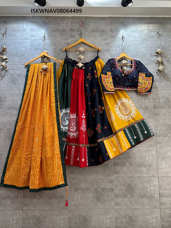 Cotton Lehenga With Blouse And Dupatta-ISKWNAV08064499