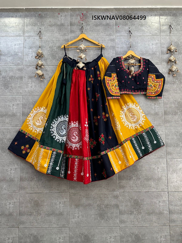 Cotton Lehenga With Blouse And Dupatta-ISKWNAV08064499