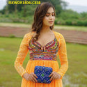 Digital Lehariya Printed Georgette Dress-ISKWDR1406LC838