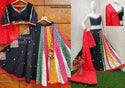 Digital Printed Butter Silk Lehenga With Blouse And Dupatta-ISKWNAV1506KS1181