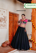 Georgette Lehenga With Satin Blouse And Digital Printed Dupatta-ISKWNAV31074866