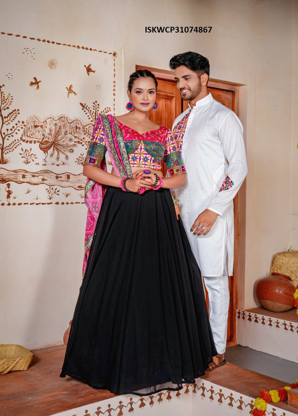 Embroidered Navratri Couple Collection- ISKWCP31074867